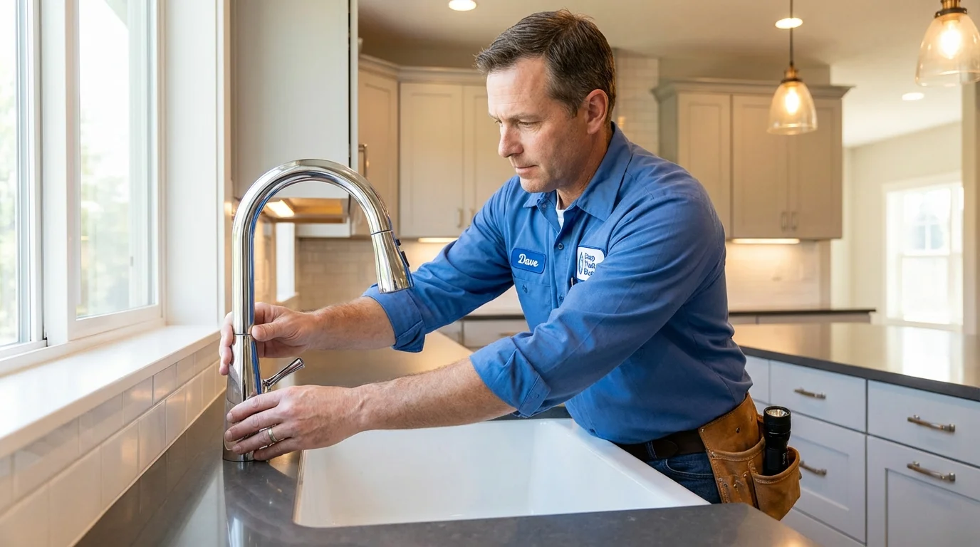 Kitchen faucet installation by Johns Plumbing LLC in Moscow